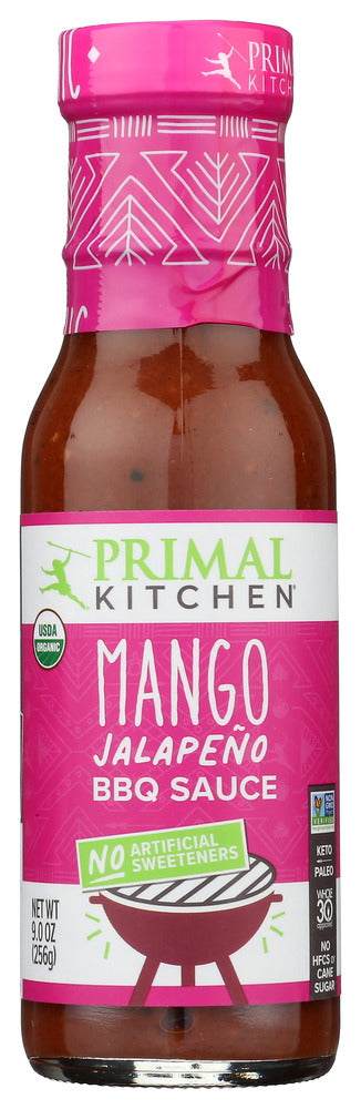 PRIMAL KITCHEN: Organic Mango Jalapeno Bbq Sauce, 9 oz