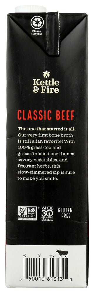 KETTLE AND FIRE: Beef Bone Broth, 32 oz