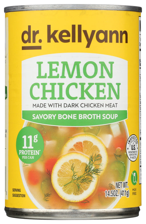 DR KELLYANN: Lemon Chicken Bone Broth Soup, 14.5 oz