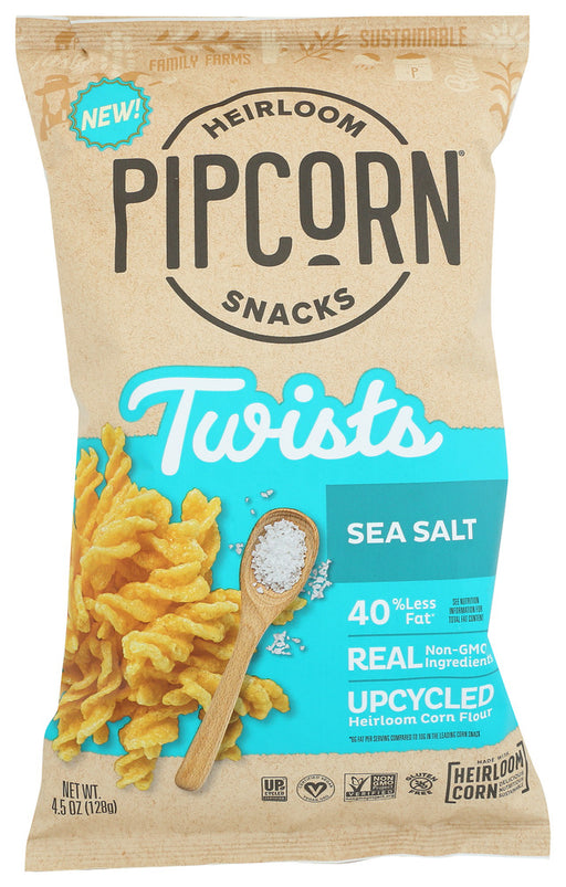 PIPCORN: Twist Corn Sea Salt, 4.5oz