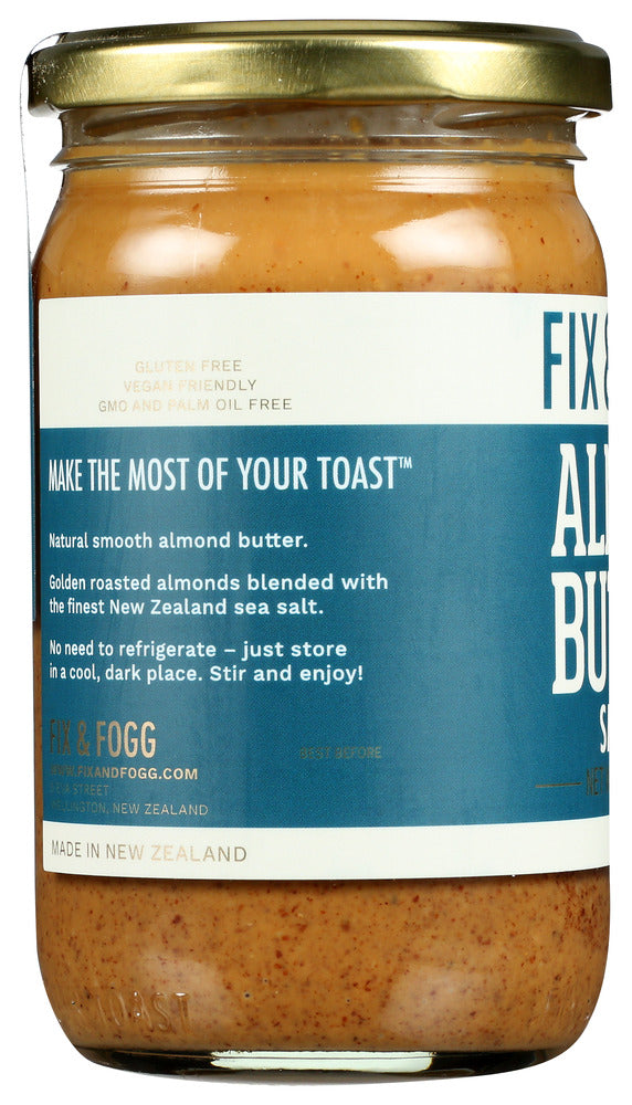 FIX & FOGG: Almond Butter Smooth, 10 oz - No Brand For Less