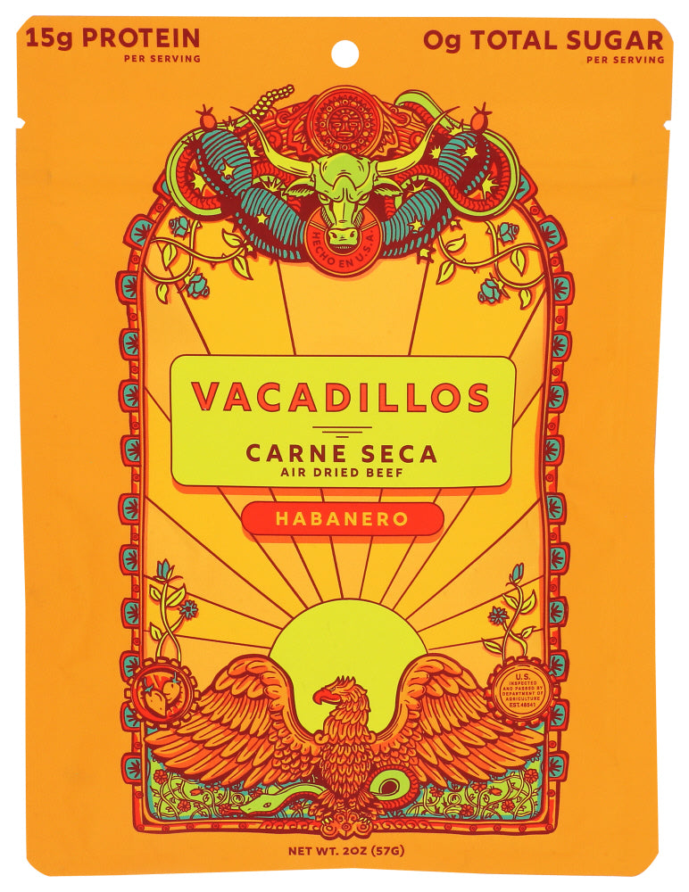 VACADILLOS: Carne Seca Habanero, 2 oz