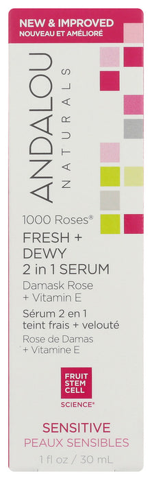 ANDALOU NATURALS: Fresh Dewy 2in1 Serum, 1 fo