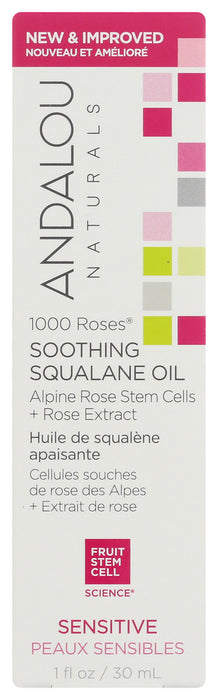 ANDALOU NATURALS: 1000 Roses Soothing Squalane Oil, 1 fo