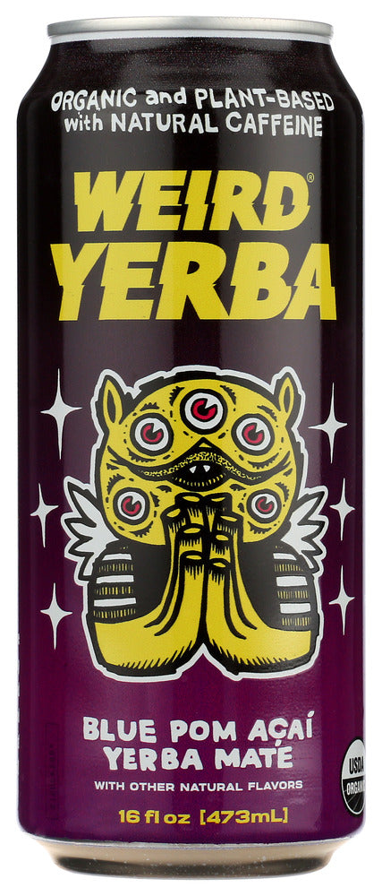 DRINK WEIRD: Organic Blue Pomegranate Acai Yerba Mate, 16 fo - No Brand For Less