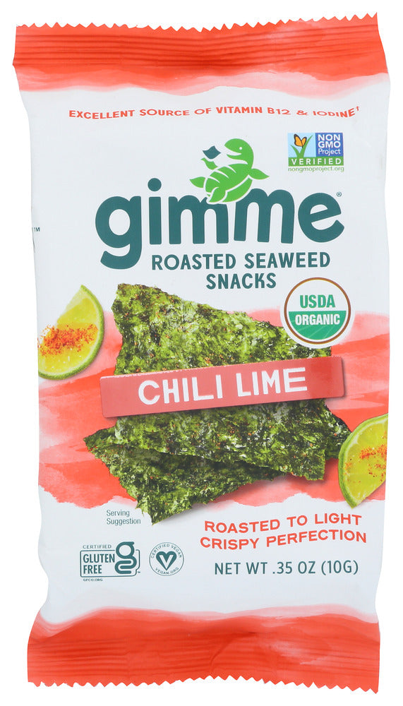 GIMME: Chili Lime Seaweed Snacks, 0.35 oz - No Brand For Less