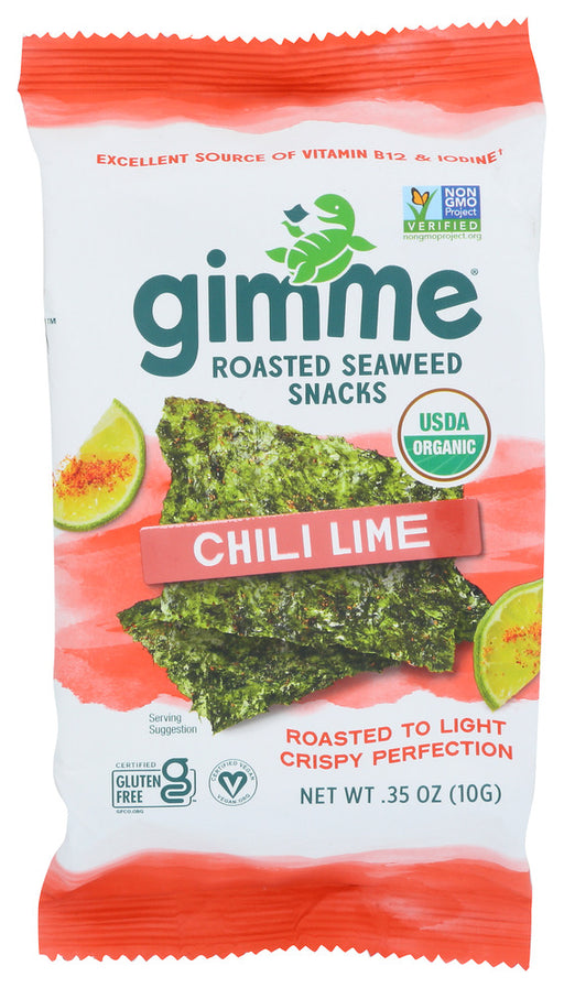 GIMME: Chili Lime Seaweed Snacks, 0.35 oz - No Brand For Less
