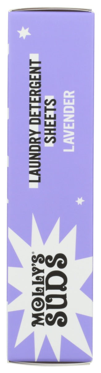 MOLLYS SUDS: Lavender Laundry Detergent Sheets 70L, 4.32 oz