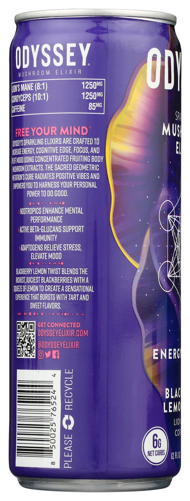 ODYSSEY ELIXIR: Energy Plus Focus Mixed Berry, 12 fo