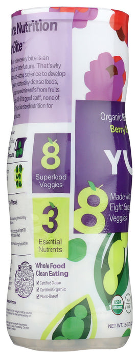 YUMI: Berry Sweet Pea Organic Meltable Puff, 1.5 oz