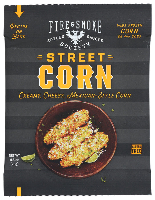 FIRE AND SMOKE: Seasoning Street Corn, 0.8 OZ