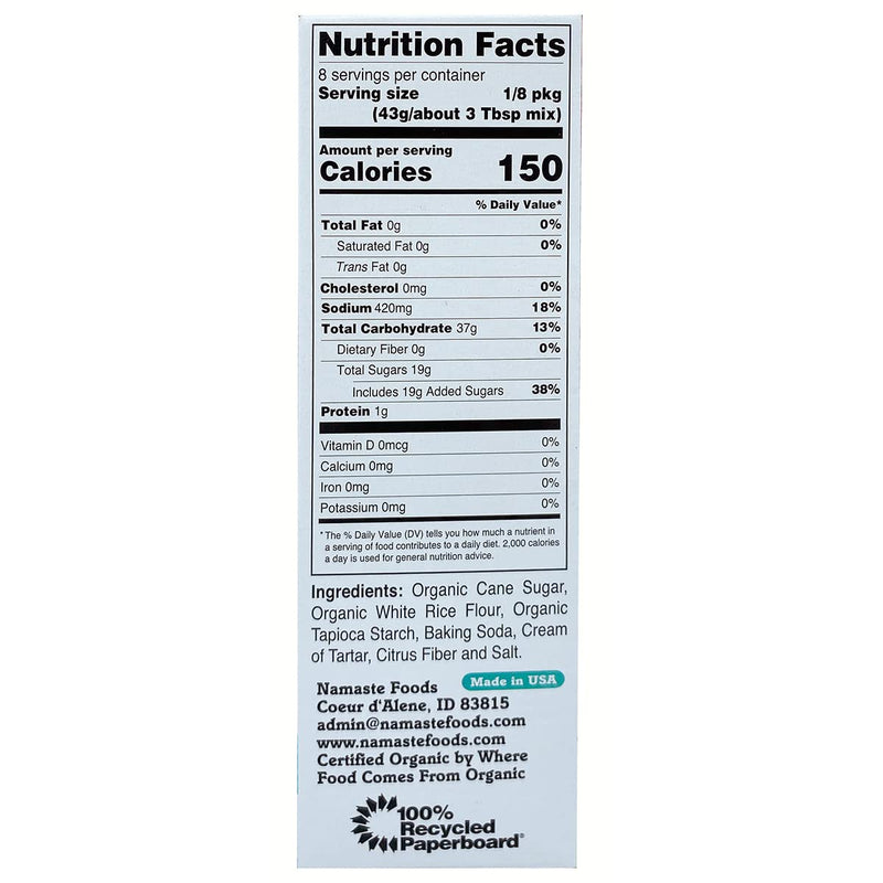 NAMASTE FOODS: Organic Yellow Cake Mix, 12 oz