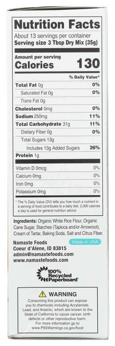 NAMASTE FOODS: Organic Quick Bread and Muffin Mix, 16 oz