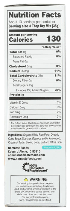 NAMASTE FOODS: Organic Quick Bread and Muffin Mix, 16 oz