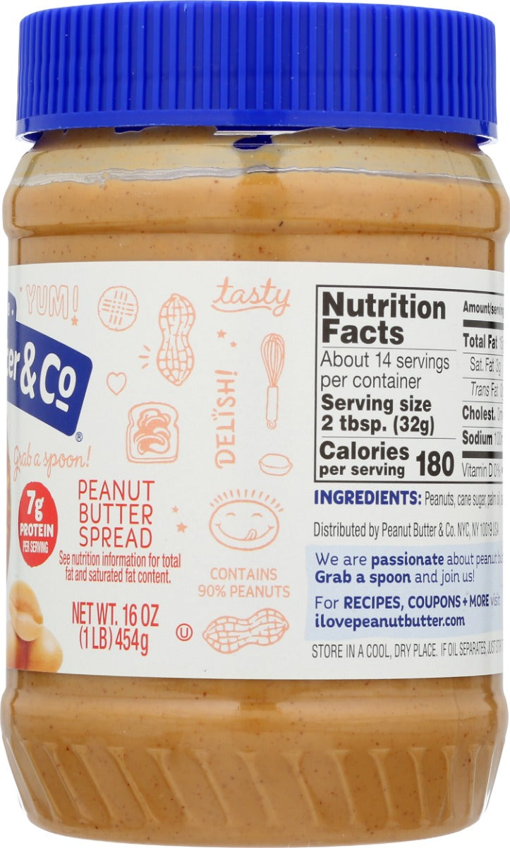 PEANUT BUTTER & CO: Crunch Time Crunchy Peanut Butter, 16 oz