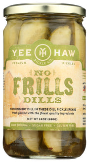 YEE HAW PICKLE COMPANY: No Frills Dill, 24 oz