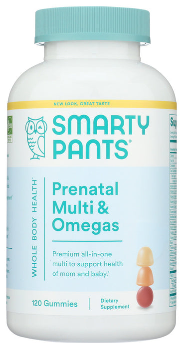SMARTYPANTS: Prenatal Folate Omega 3 Vitamin D Gummies, 180 pc