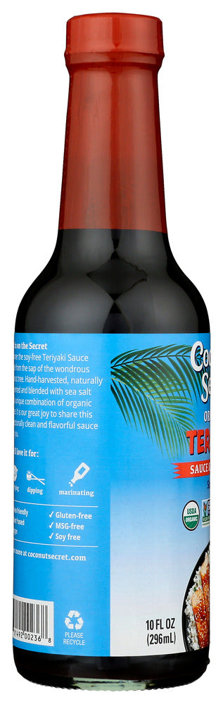 COCONUT SECRET: Coconut Aminos Teriyaki Sauce, 10 oz