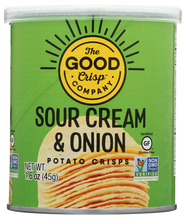 THE GOOD CRISP COMPANY: Potato Crisps Sour Cream & Onion Flavor Singles, 1.6 oz