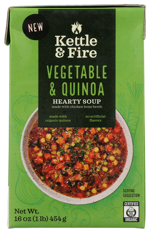 KETTLE AND FIRE: Soup Vegetable and Quinoa, 16 oz