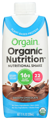 Our Vegan Protein Shakes are great for anyone managing their weight or looking for an easy, all-in-one organic meal replacement full of vitamins and nutrients &ndash; that tastes great. One, ready-to-drink vegan shake contains 16g of organic protein, an organic fruit and veggie blend, organic brown rice, hemp, chia and flax! What doesn't it have? Soy, gluten and GMOs.
If you're looking for a dairy free protein shake to help fuel your day, we think you've just found it.