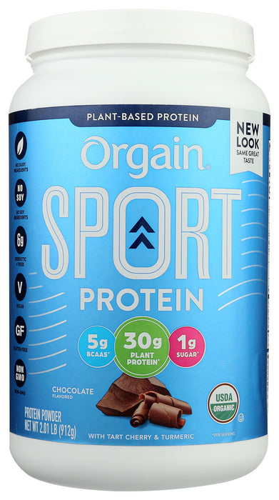 ORGAIN: Chocolate Flavored Sport Protein, 2.01 lb