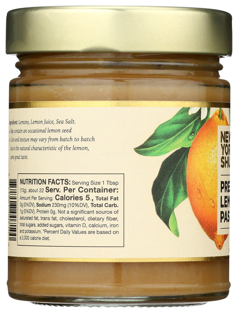 NEW YORK SHUK: Paste Lemon Preserved, 10 oz