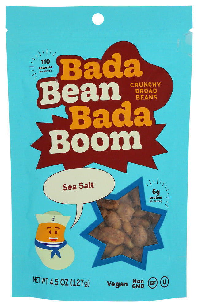 ENLIGHTENED: Bada Bean Bada Boom Sea Salt Crunchy Broad Beans, 4.5 oz - No Brand For Less