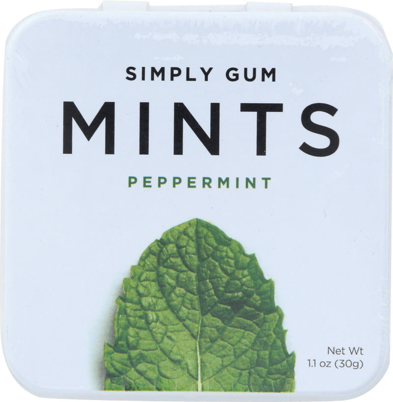 SIMPLYGUM: Peppermint Mints, 30 gm