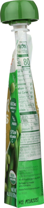 HAPPY TOT ORGANIC SUPERFOODS: Green Bean Pear and Pea, 4.22 oz