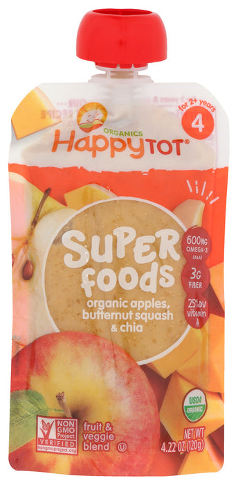 HAPPY TOT ORGANIC SUPERFOODS: Apples & Butternut Squash, 4.22 oz