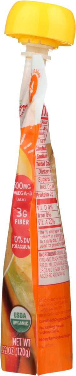 HAPPY TOT: Superfoods Banana Mango & Peach Organic, 4.22 oz