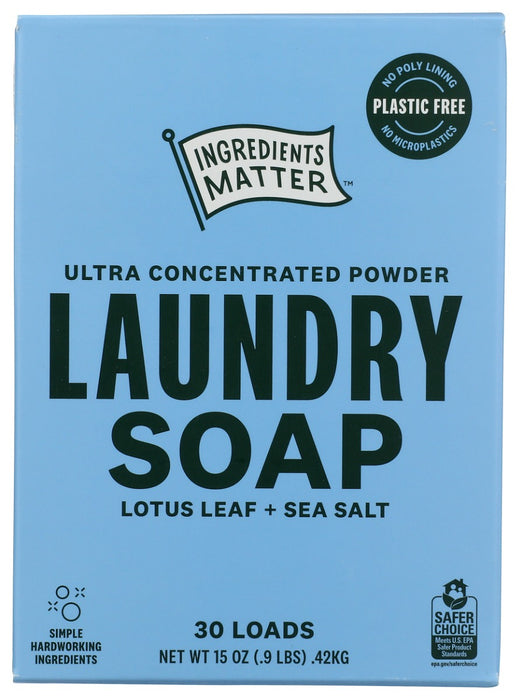 INGREDIENTS MATTER: Lotus Sea Salt Laundry Powder, 15 oz