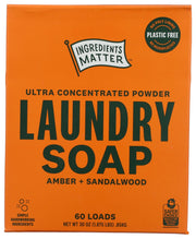 INGREDIENTS MATTER: Amber Sandalwood Laundry Powder, 30 oz