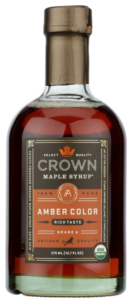 CROWN MAPLE: Amber Color Maple Syrup, 12.7 fo