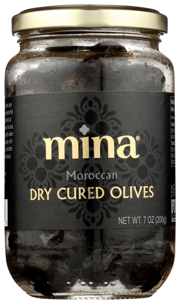 MINA: Olives Black Moroccan, 7 oz