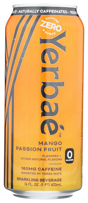 YERBAE: Mango Passion Fruit Sparkling Water, 16 oz