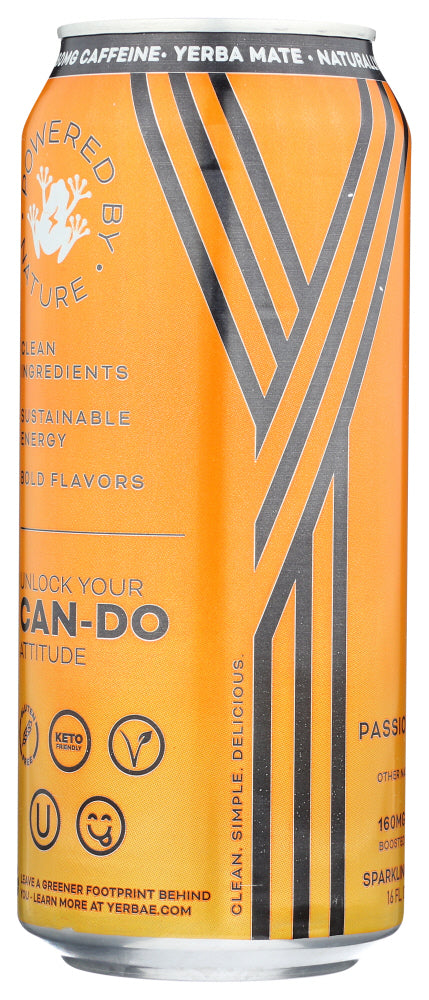 YERBAE: Mango Passion Fruit Sparkling Water, 16 oz