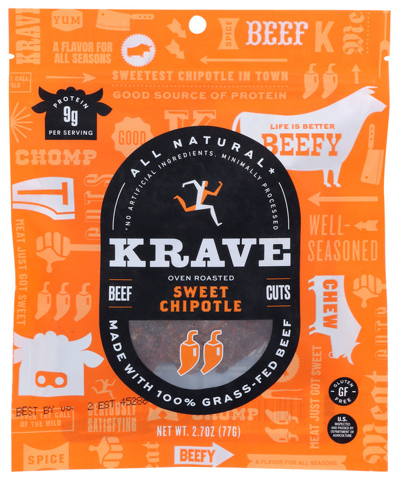 KRAVE: Beef Jerky Sweet Chipotle, 2.7 Oz