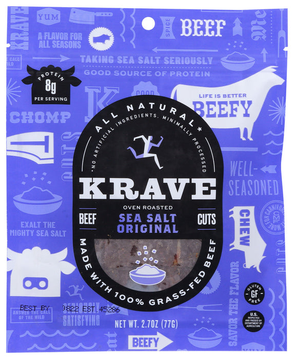 KRAVE: Beef Jerky Sea Salt Original, 2.7 Oz