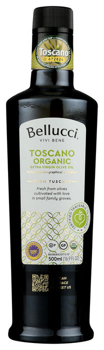 BELLUCCI PREMIUM: Toscano PGI Extra Virgin Olive Oil Organic, 500 ml