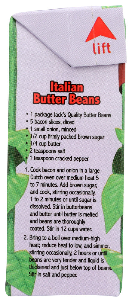 JACKS QUALITY: Organic Low Sodium Butter Beans, 13.4 oz