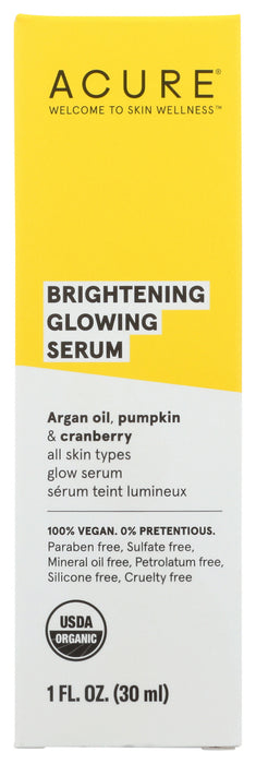 ACURE: Brightening Glowing Serum, 1 fl oz