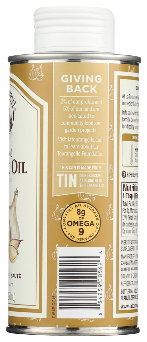 LA TOURANGELLE: Garlic Infused Oil, 250 ml