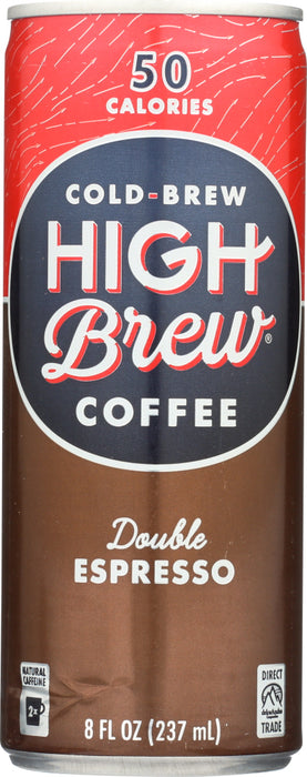 HIGH BREW: Cold-Brew Coffee Double Espresso, 8 oz