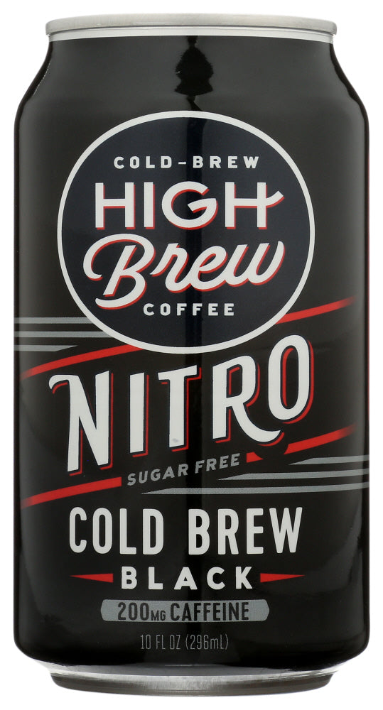 HIGH BREW: Nitro Cold Brew Black Coffee, 10 fo