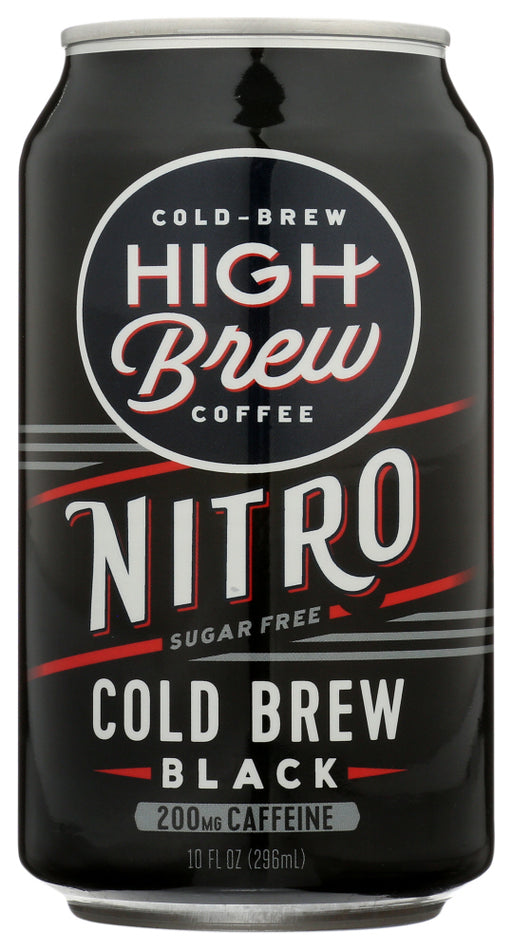 HIGH BREW: Nitro Cold Brew Black Coffee, 10 fo