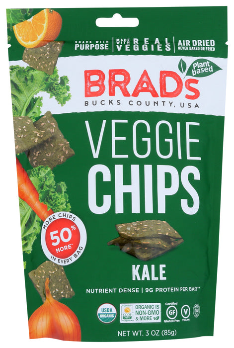 BRAD'S RAW FOODS: Vegan Chips Kale, 3 oz