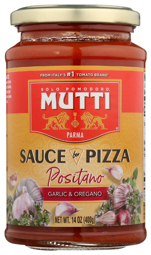 MUTTI: Sauce Pizza Garlic Oregano, 14 Oz