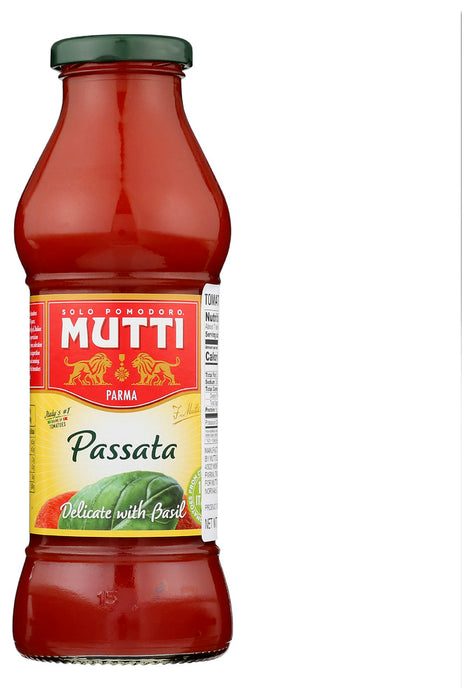 MUTTI: Passata Tomatoes With Basil, 14 oz